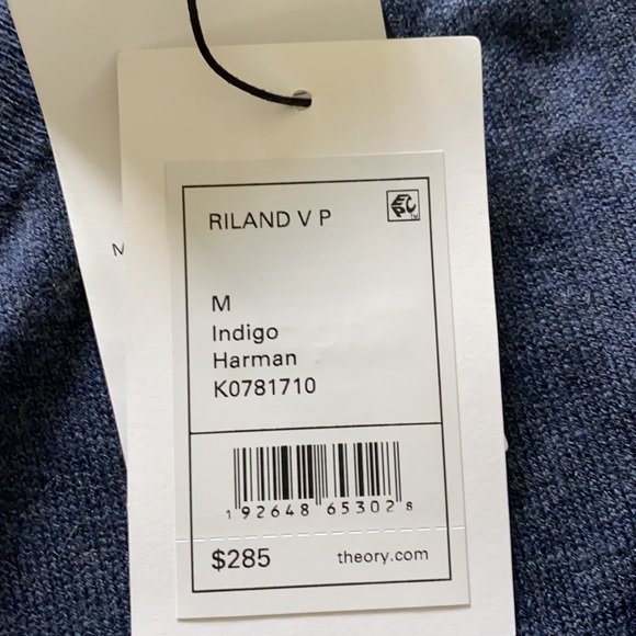 Mens Theory Riland light weight sweater - Picture 2 of 4